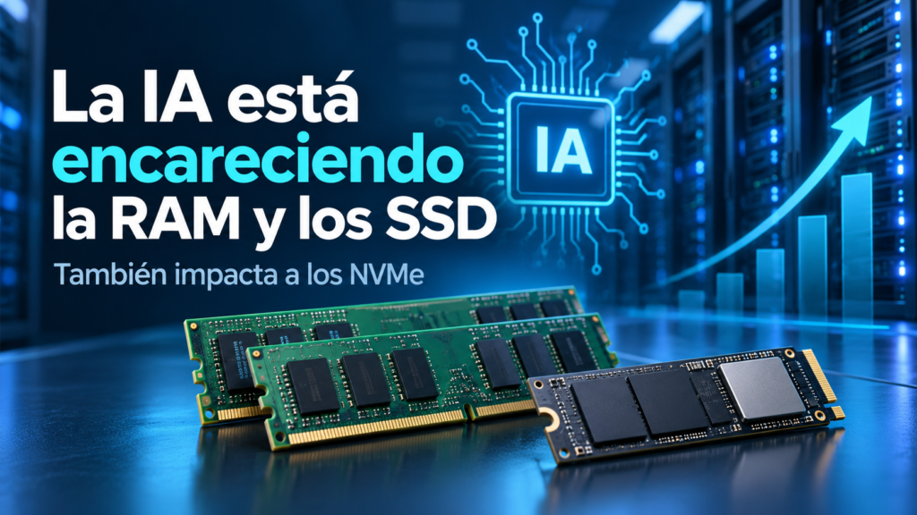 ¿Por qué están subiendo de precio las memorias RAM, SSD y NVMe? La inteligencia artificial tiene mucho que ver
